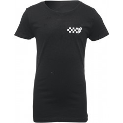TEE GIRLS CHECKERS BK 